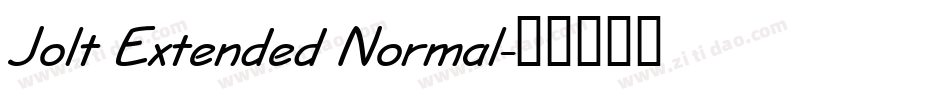 Jolt Extended Normal字体转换